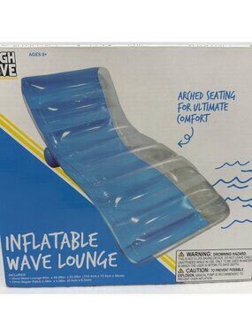 High Five Inflatable Wave Lounge With Arched Seating - 60" x 28.98" x 22.05" - I